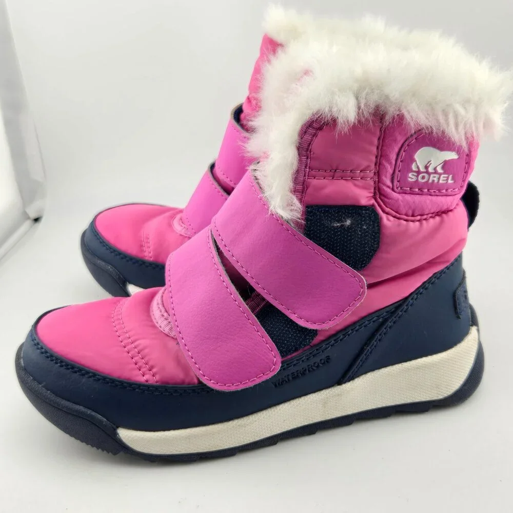 SOREL Whitney II Strap WP Snow Boots – Kids | Waterproof, Velcro, Microfleece